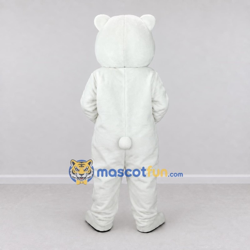 Custom White Polar Bear Mascot Costume Adult Full Body Suit for Winter Events Custom White Polar Bear Mascot Costume Adult Full Body Suit for Winter Events