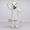 Custom White Polar Bear Mascot Costume Adult Full Body Suit for Winter Events Custom White Polar Bear Mascot Costume Adult Full Body Suit for Winter Events