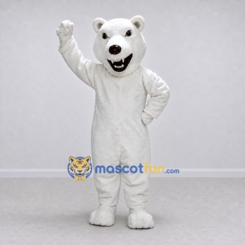 Custom White Polar Bear Mascot Costume Adult Full Body Suit for Winter Events Custom White Polar Bear Mascot Costume Adult Full Body Suit for Winter Events