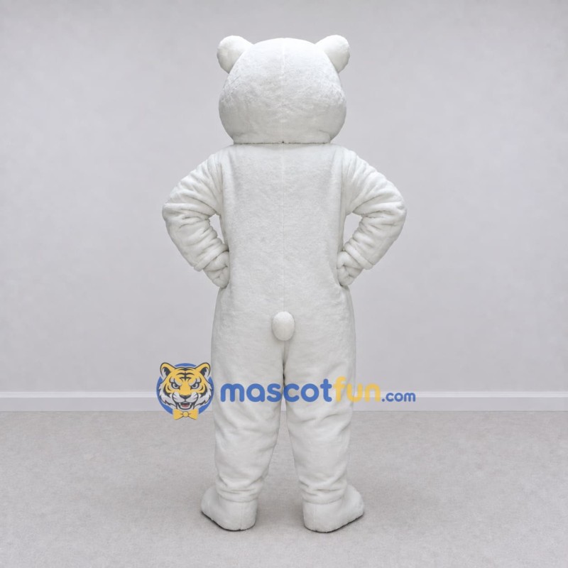 Custom White Polar Bear Mascot Costume Adult Full Body Suit for Winter Events Custom White Polar Bear Mascot Costume Adult Full Body Suit for Winter Events