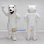 Custom White Polar Bear Mascot Costume Adult Full Body Suit for Winter Events