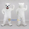 Custom White Polar Bear Mascot Costume Adult Full Body Suit for Winter Events Custom White Polar Bear Mascot Costume Adult Full Body Suit for Winter Events