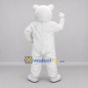 Custom White Polar Bear Mascot Costume Adult Full Body Suit for Winter Events Custom White Polar Bear Mascot Costume Adult Full Body Suit for Winter Events