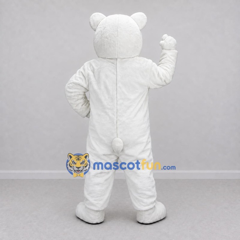 Custom White Polar Bear Mascot Costume Adult Full Body Suit for Winter Events Custom White Polar Bear Mascot Costume Adult Full Body Suit for Winter Events