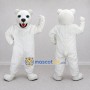 Custom White Polar Bear Mascot Costume Adult Full Body Suit for Winter Events