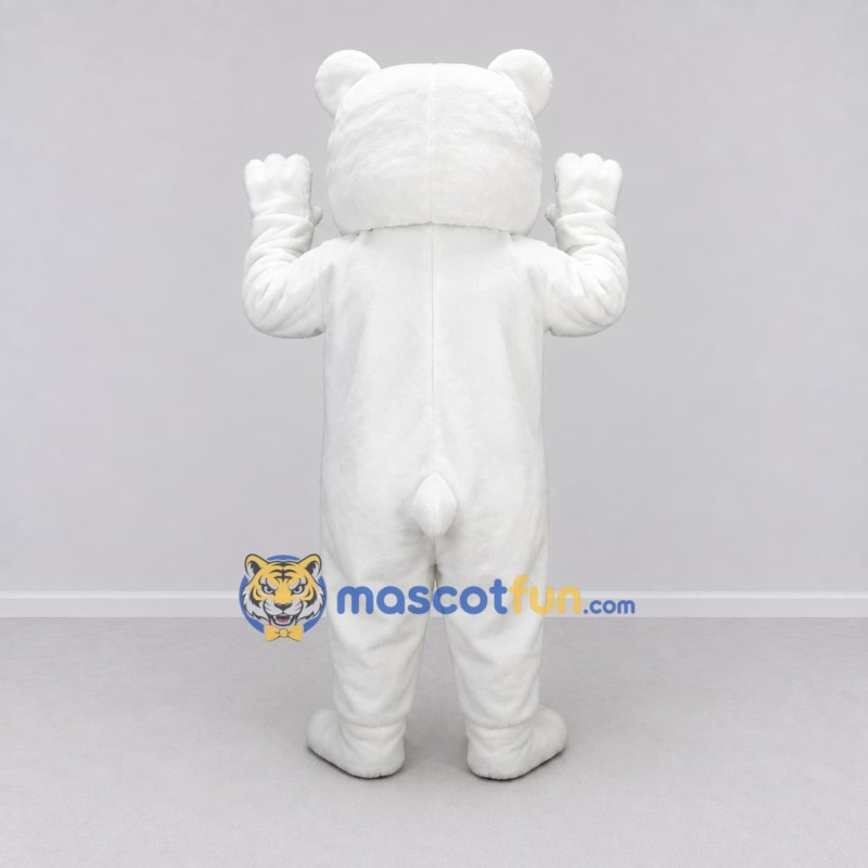 Custom White Roaring Polar Bear Mascot Costume Adult Full Body Suit for Sports Events Custom White Roaring Polar Bear Mascot Costume Adult Full Body Suit for Sports Events