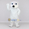 Custom White Polar Bear Mascot Costume Adult Full Body Suit for Winter Events Custom White Polar Bear Mascot Costume Adult Full Body Suit for Winter Events