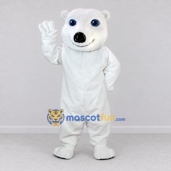 Custom White Polar Bear Mascot Costume Adult Full Body Suit for Winter Events Custom White Polar Bear Mascot Costume Adult Full Body Suit for Winter Events