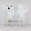 Custom White Polar Bear Mascot Costume Adult Full Body Suit for Winter Events Custom White Polar Bear Mascot Costume Adult Full Body Suit for Winter Events