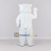 Custom White Polar Bear Mascot Costume Adult Full Body Suit for Winter Events Custom White Polar Bear Mascot Costume Adult Full Body Suit for Winter Events