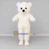 Custom White Teddy Bear Mascot Costume Adult Full Body Suit for Children's Events Custom White Teddy Bear Mascot Costume Adult Full Body Suit for Children's Events