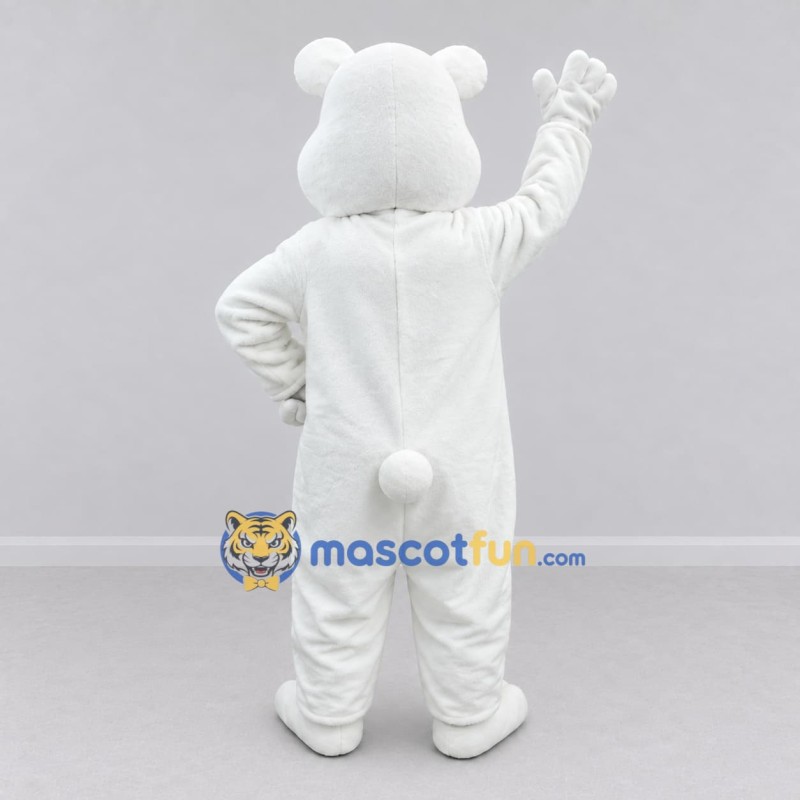 Custom White Polar Bear Mascot Costume Adult Full Body Suit for Winter Events Custom White Polar Bear Mascot Costume Adult Full Body Suit for Winter Events