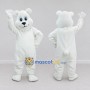 Custom White Polar Bear Mascot Costume Adult Full Body Suit for Winter Events