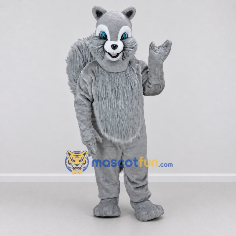 Custom Gray Squirrel Mascot Costume Adult Full Body Suit for Woodland Events Custom Gray Squirrel Mascot Costume Adult Full Body Suit for Woodland Events