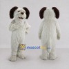 Custom White and Brown Shaggy Dog Mascot Costume Adult Full Body Suit for Pet Events Custom White and Brown Shaggy Dog Mascot Costume Adult Full Body Suit for Pet Events