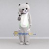 Custom Gray and White Bear with Scarf Mascot Costume Adult Full Body Suit for Children's Events