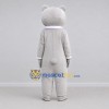 Custom Gray and White Bear with Scarf Mascot Costume Adult Full Body Suit for Children's Events