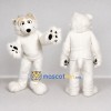 Custom White Polar Bear Mascot Costume Adult Full Body Suit for Winter Events Custom White Polar Bear Mascot Costume Adult Full Body Suit for Winter Events