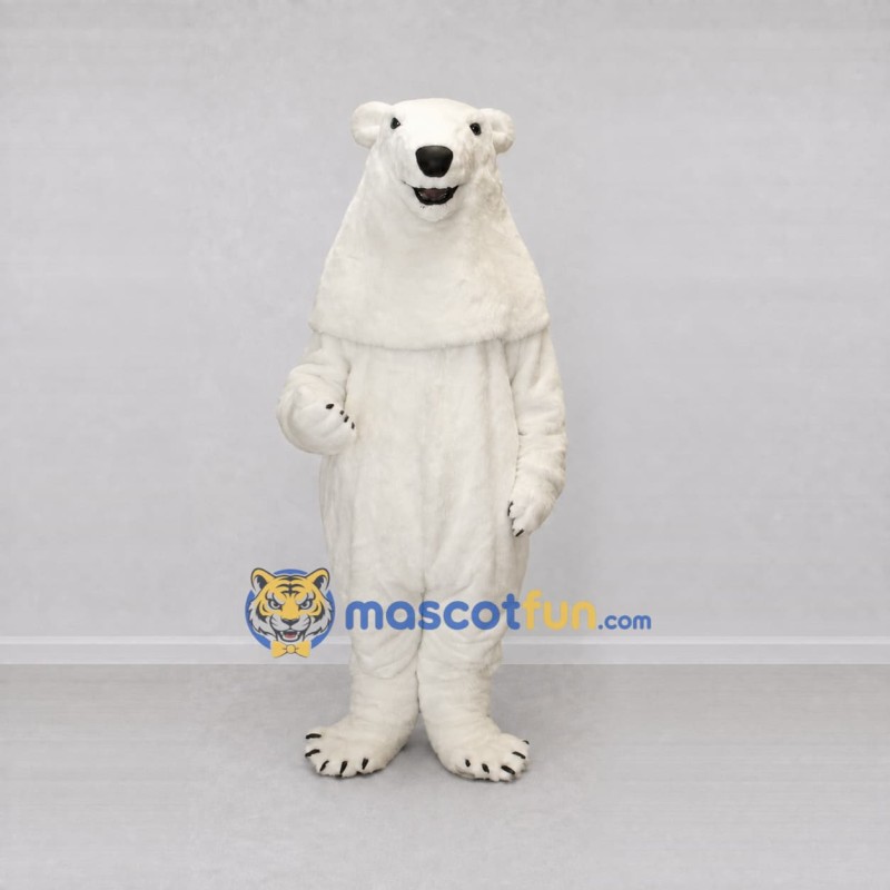 Custom White Polar Bear Mascot Costume Adult Full Body Suit for Winter Events Custom White Polar Bear Mascot Costume Adult Full Body Suit for Winter Events