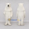 Custom White Polar Bear Mascot Costume Adult Full Body Suit for Winter Events Custom White Polar Bear Mascot Costume Adult Full Body Suit for Winter Events