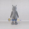 Custom Gray and White Rhinoceros Mascot Costume Adult Full Body Suit for Wildlife Events