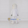 Custom White and Red Polar Bear in Suit Mascot Costume Adult Full Body Suit for Party Events Custom White and Red Polar Bear in Suit Mascot Costume Adult Full Body Suit for Party Events