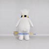 Custom White Blue and Yellow Polar Bear with Scarf Mascot Costume Adult Full Body Suit for Winter Events Custom White Blue and Yellow Polar Bear with Scarf Mascot Costume Adult Full Body Suit for Winter Events