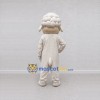 Custom Cream and Tan Lamb Mascot Costume Adult Full Body Suit for Farm Events Custom Cream and Tan Lamb Mascot Costume Adult Full Body Suit for Farm Events