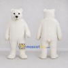 Custom White Polar Bear Mascot Costume Adult Full Body Suit for Winter Events Custom White Polar Bear Mascot Costume Adult Full Body Suit for Winter Events