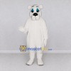 Custom White Polar Bear Mascot Costume Adult Full Body Suit for Winter Events Custom White Polar Bear Mascot Costume Adult Full Body Suit for Winter Events