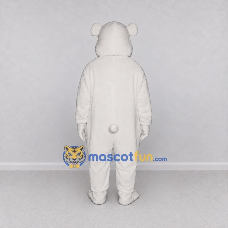 Custom White Polar Bear Mascot Costume Adult Full Body Suit for Winter Events Custom White Polar Bear Mascot Costume Adult Full Body Suit for Winter Events
