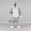 Custom Gray and White Wolf Mascot Costume Adult Full Body Suit for Wildlife Events Custom Gray and White Wolf Mascot Costume Adult Full Body Suit for Wildlife Events