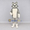 Custom Gray and Cream Wolf Mascot Costume Adult Full Body Suit for School Events Custom Gray and Cream Wolf Mascot Costume Adult Full Body Suit for School Events