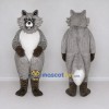 Custom Gray and White Fox Mascot Costume Adult Full Body Suit for Woodland Events Custom Gray and White Fox Mascot Costume Adult Full Body Suit for Woodland Events