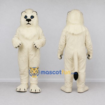 Custom Cream Lioness Mascot Costume Adult Full Body Suit for Wildlife Events