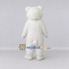 Custom White Baby Bear Mascot Costume Adult Full Body Suit for Children's Events Custom White Baby Bear Mascot Costume Adult Full Body Suit for Children's Events