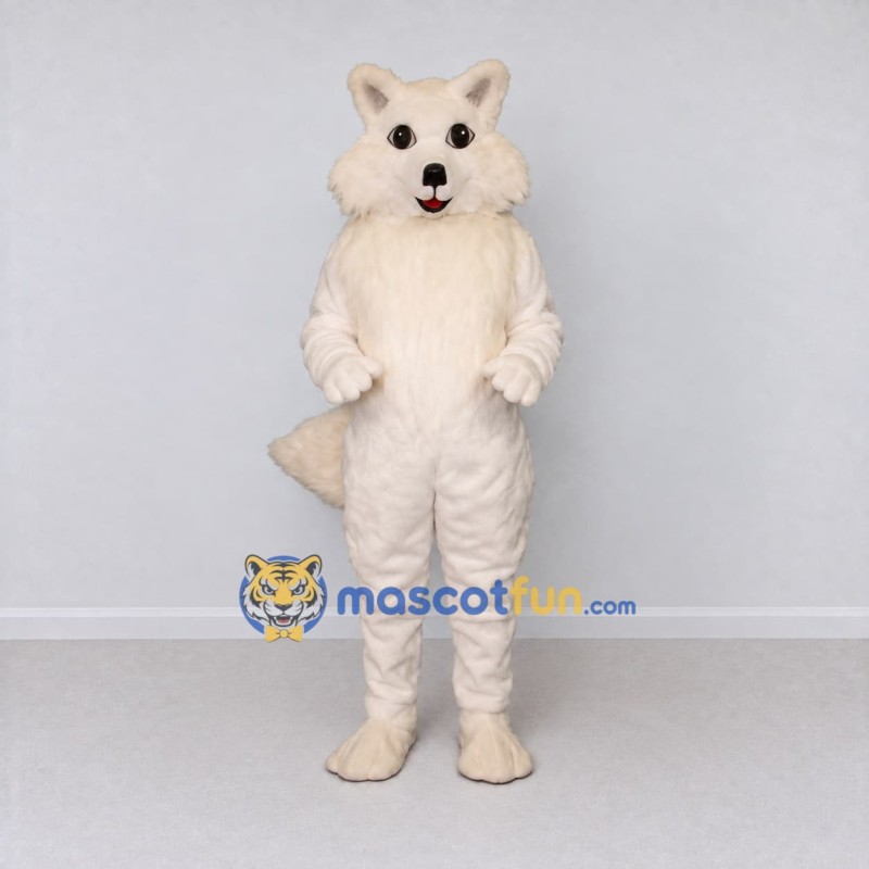 Custom Cream Fox Mascot Costume Adult Full Body Suit for Woodland Events