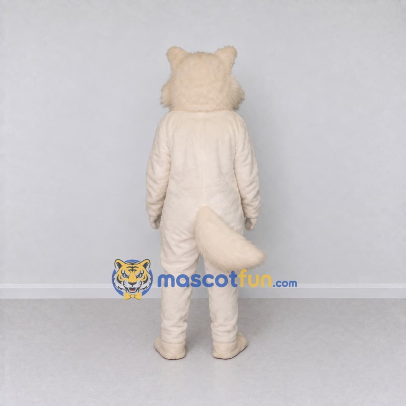Custom Cream Fox Mascot Costume Adult Full Body Suit for Woodland Events