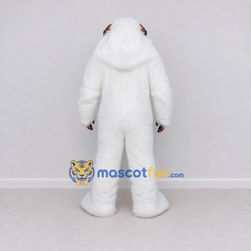 Custom White Ape Mascot Costume Adult Full Body Suit for Wildlife Events Custom White Ape Mascot Costume Adult Full Body Suit for Wildlife Events