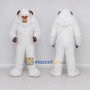 Custom White Ape Mascot Costume Adult Full Body Suit for Wildlife Events