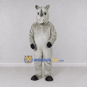 Custom Gray Rhinoceros Mascot Costume Adult Full Body Suit for Wildlife Events Custom Gray Rhinoceros Mascot Costume Adult Full Body Suit for Wildlife Events
