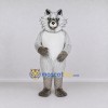 Custom Gray and White Fox Mascot Costume Adult Full Body Suit for Woodland Events Custom Gray and White Fox Mascot Costume Adult Full Body Suit for Woodland Events
