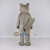 Custom Gray and Cream Wolf Mascot Costume Adult Full Body Suit for Wildlife Events Custom Gray and Cream Wolf Mascot Costume Adult Full Body Suit for Wildlife Events