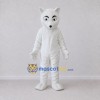 Custom White Arctic Fox Mascot Costume Adult Full Body Suit for Winter Events