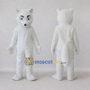Custom White Arctic Fox Mascot Costume Adult Full Body Suit for Winter Events