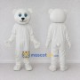 Custom White Polar Bear Mascot Costume Adult Full Body Suit for Winter Events