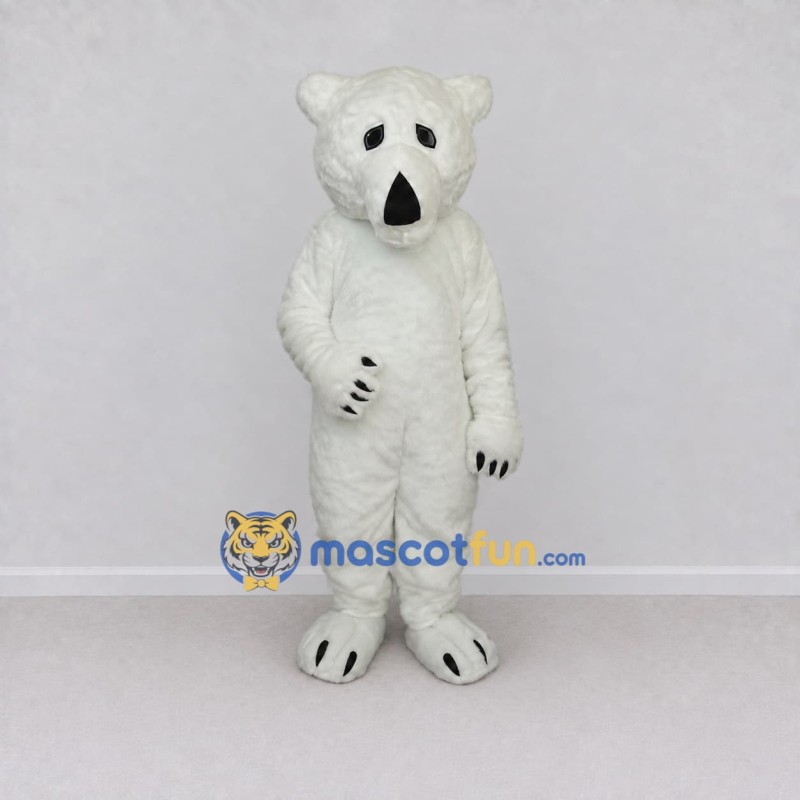 Custom White Polar Bear Mascot Costume Adult Full Body Suit for Winter Events Custom White Polar Bear Mascot Costume Adult Full Body Suit for Winter Events