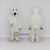 Custom White Polar Bear Mascot Costume Adult Full Body Suit for Winter Events Custom White Polar Bear Mascot Costume Adult Full Body Suit for Winter Events