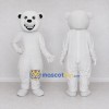 Custom White Roaring Polar Bear Mascot Costume Adult Full Body Suit for Sports Events Custom White Roaring Polar Bear Mascot Costume Adult Full Body Suit for Sports Events