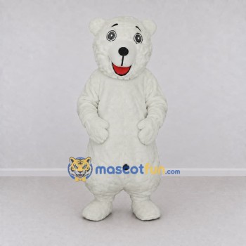 Custom White Polar Bear Mascot Costume Adult Full Body Suit for Winter Events Custom White Polar Bear Mascot Costume Adult Full Body Suit for Winter Events